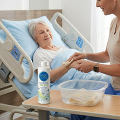 Cuidado postquirúrgico en cama con No-Rinse, limpieza sin ducha.