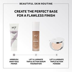 Ingrediente ácido hialurónico en No7 Airbrush Away aporta hidratación ligera.