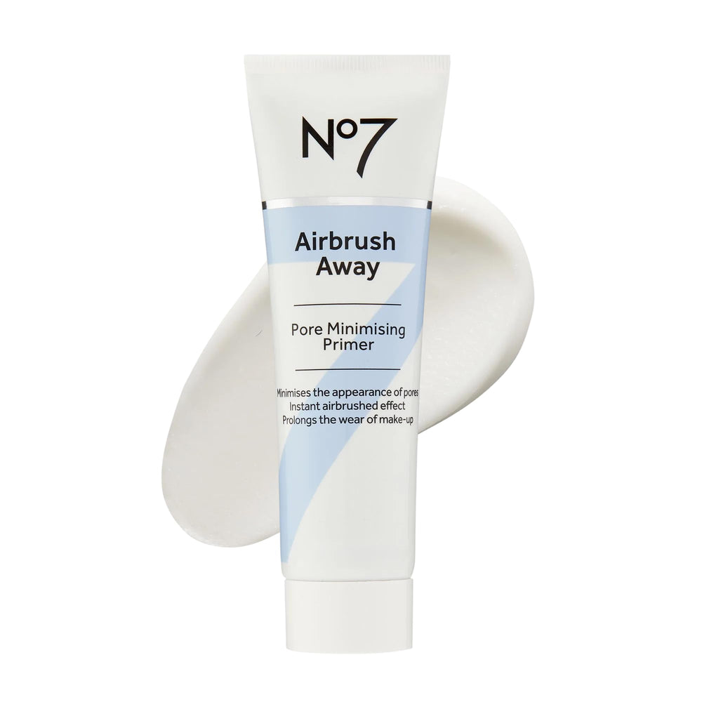 No7 Airbrush Away Primer muestra textura-mate y poros más suaves.