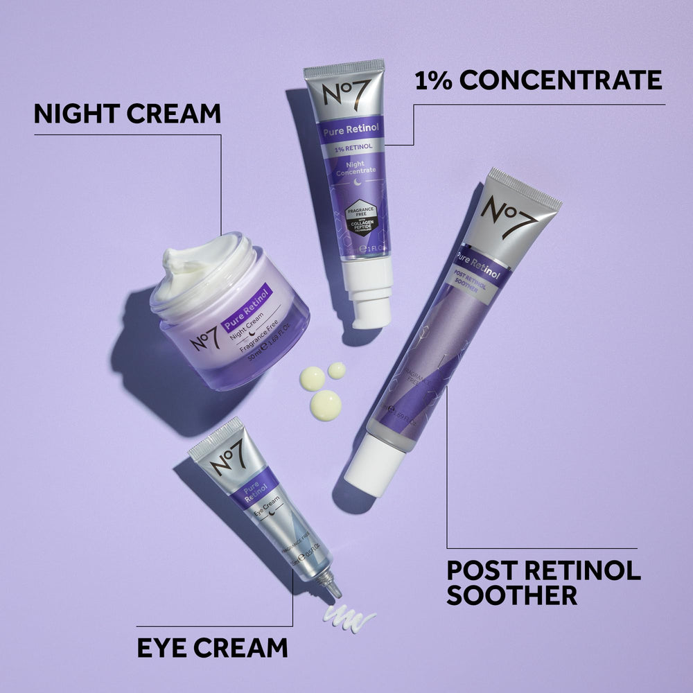 Visual of No7 Collagen Peptides technology hinting at firming support for skin