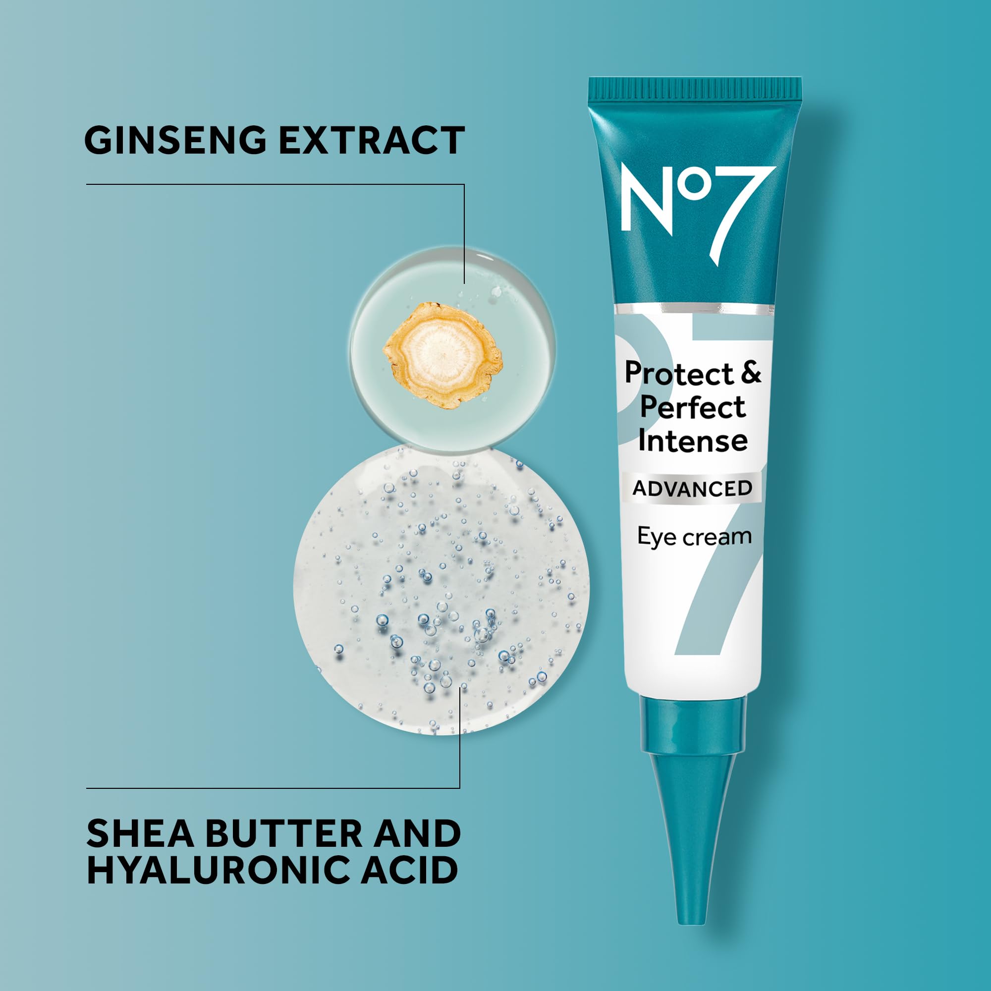 No7 Protege y Perfecciona efecto iluminador suave para párpados delicados.