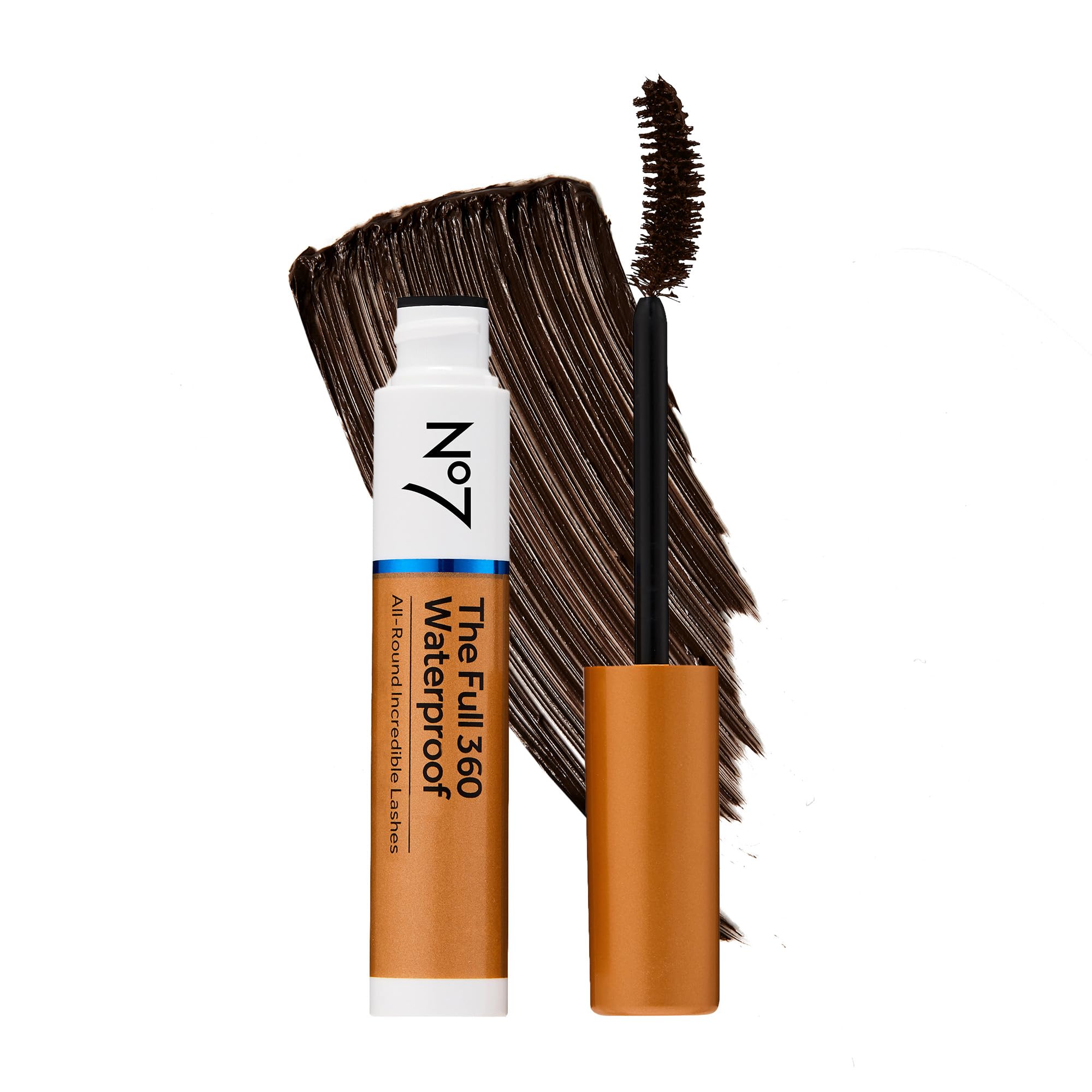 No7 The Full 360 Waterproof, cepillo curvo para rizo 360 duradero.