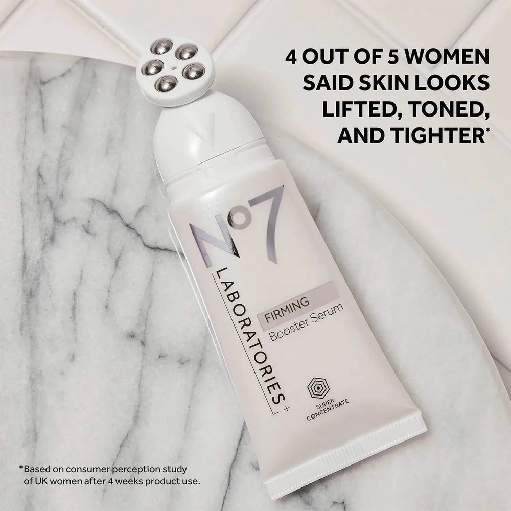 No7 Serum used on sides of mouth for toned, firmer-looking skin