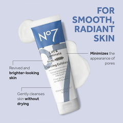 No7 Lift & Luminate: granulos exfoliantes para pulir la textura de la piel.