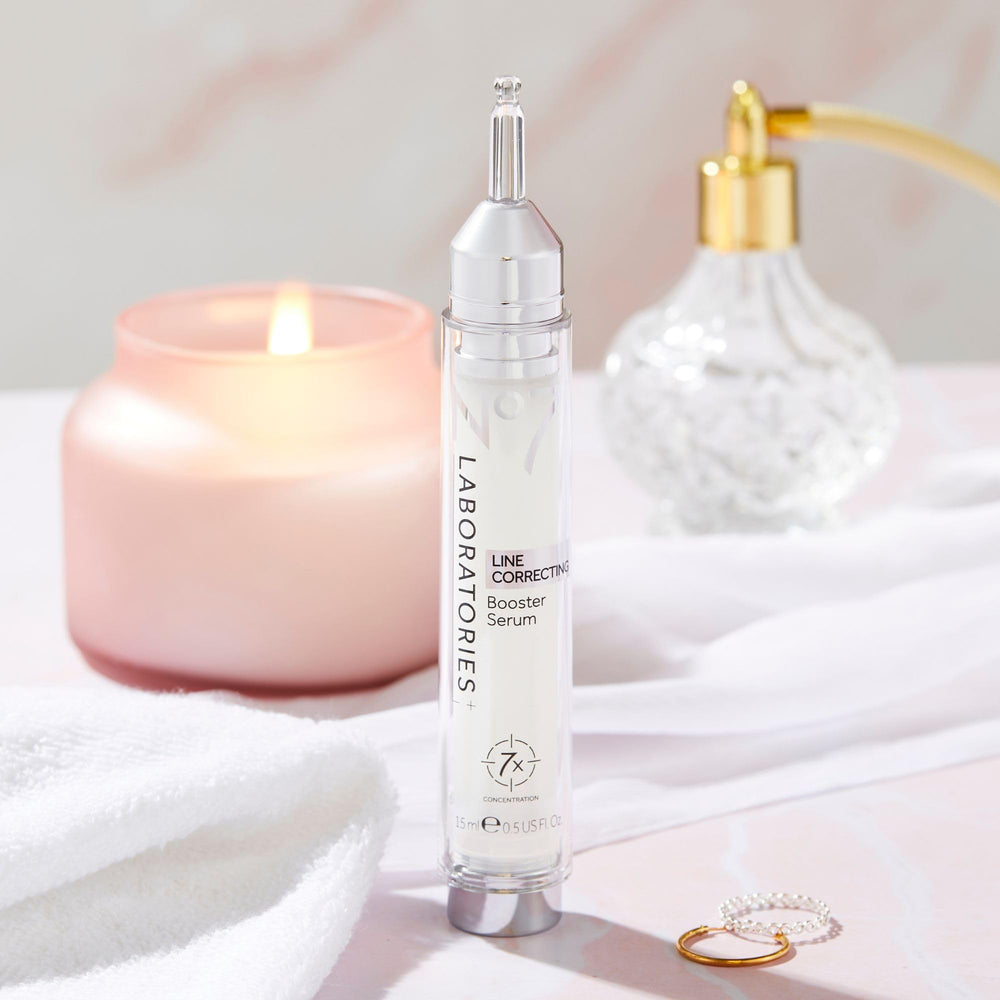 No7 Line Correcting Booster Serum hydration supports all skin types, including sensitive skin.