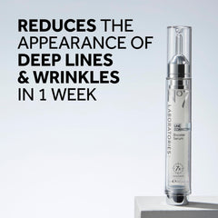 No7 Line Correcting Booster Serum pump close-up highlights easy, precise dispensing.