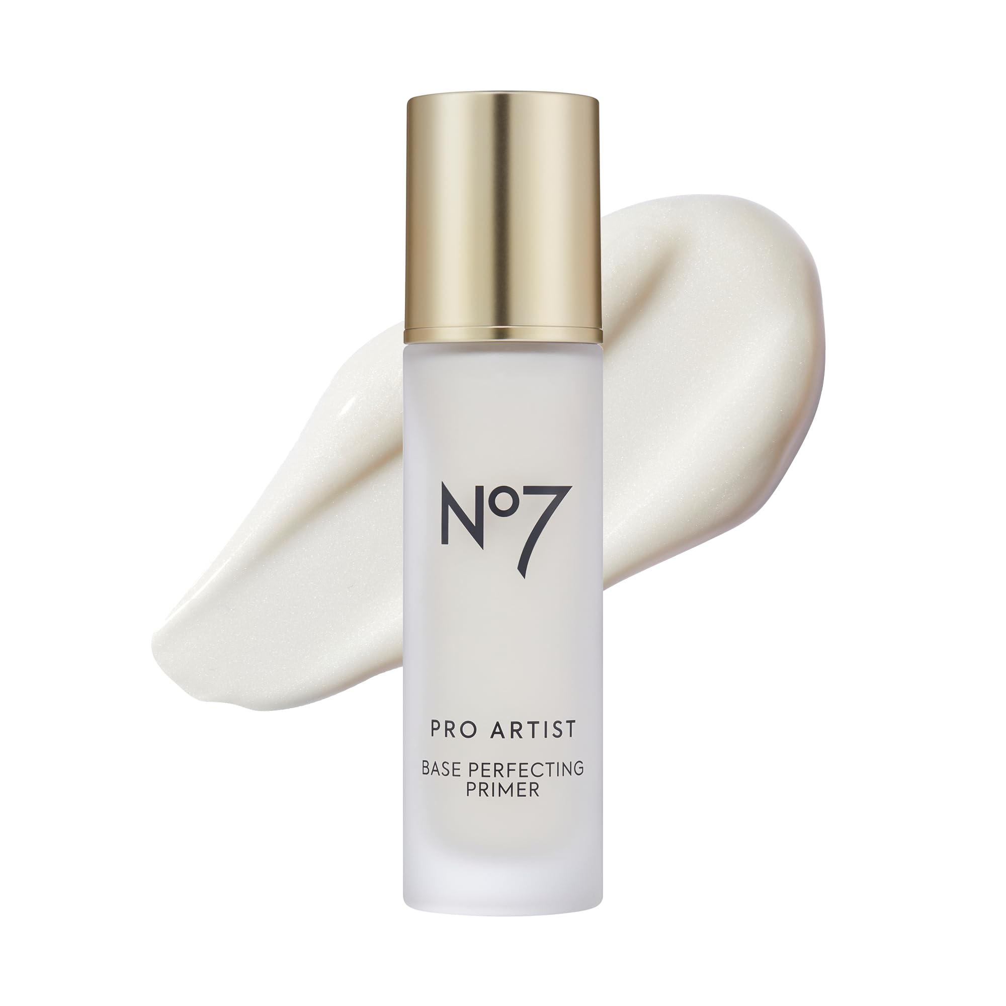 No7 Pro Artist Base Iluminador: botella elegante y brillo natural para la tez