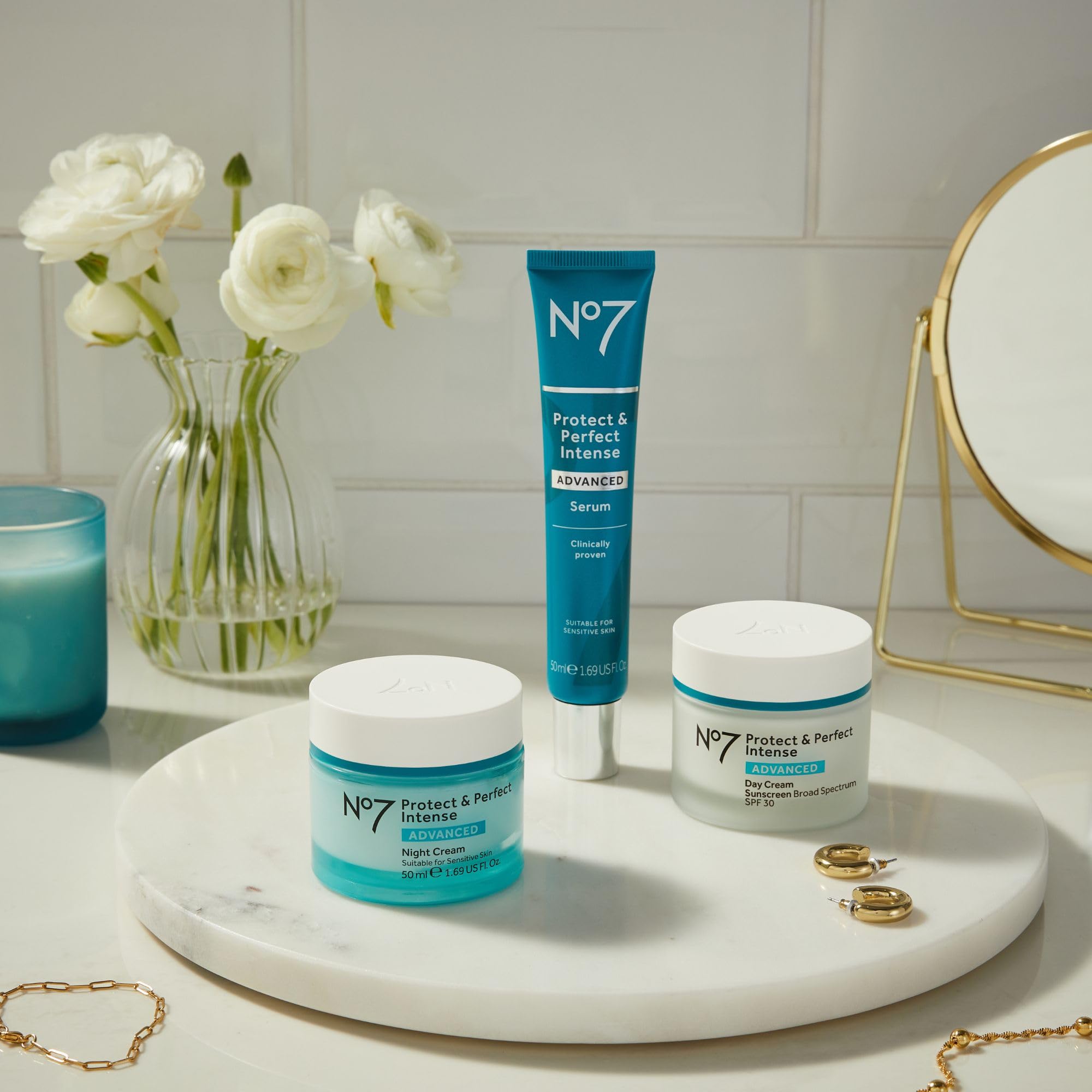 No7 Protect & Perfect Intense jar conveying all-day moisture