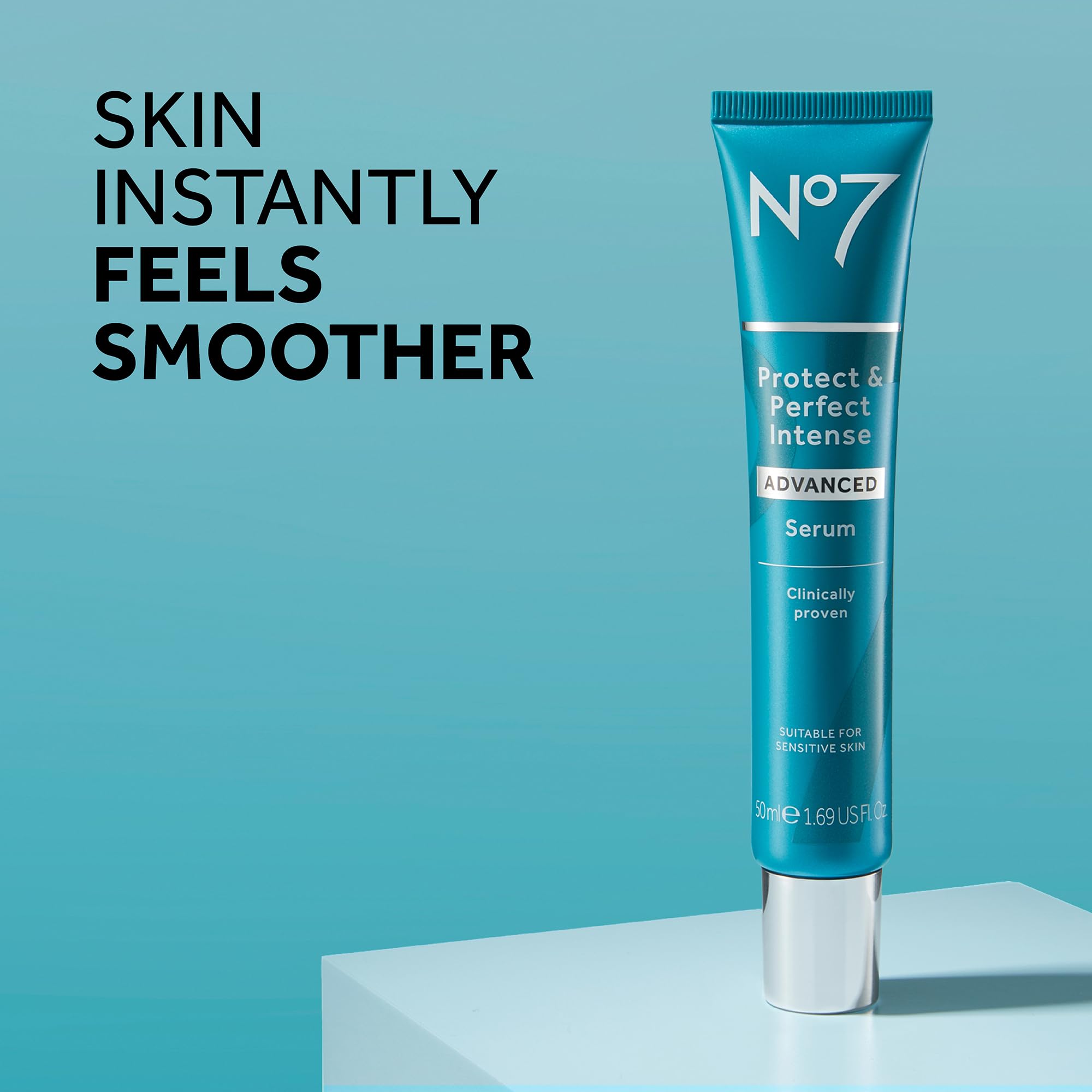 No7 Protect & Perfect: etiqueta revela ácido hialurónico para hidratación profunda