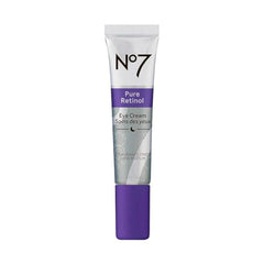 No7 crema de ojos retinol puro envase elegante para cuidado diario
