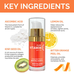 Noche Y Dia Vitamin C Serum amber glass bottle protects potency.