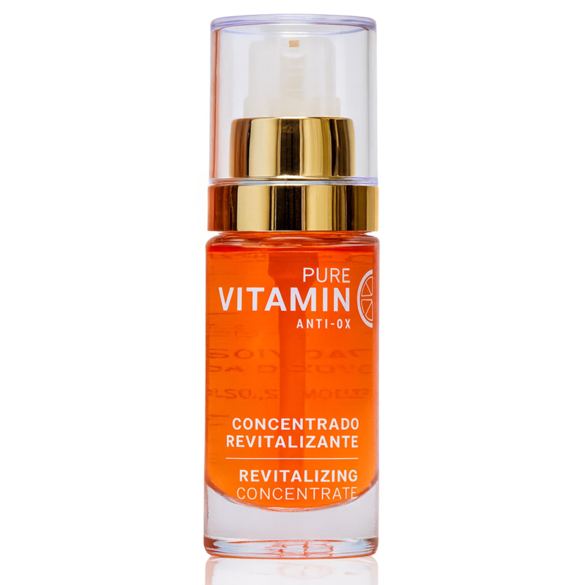 Noche Y Dia Vitamin C Serum bottle shows oil-based hydration and potency.
