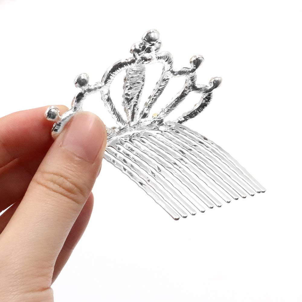 NODG heart crystal design tiaras for romantic ceremony looks