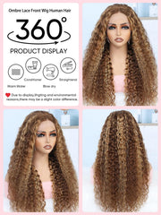 Noella Honey Blonde 13x6 pre-plucked hairline for quick, natural looks.