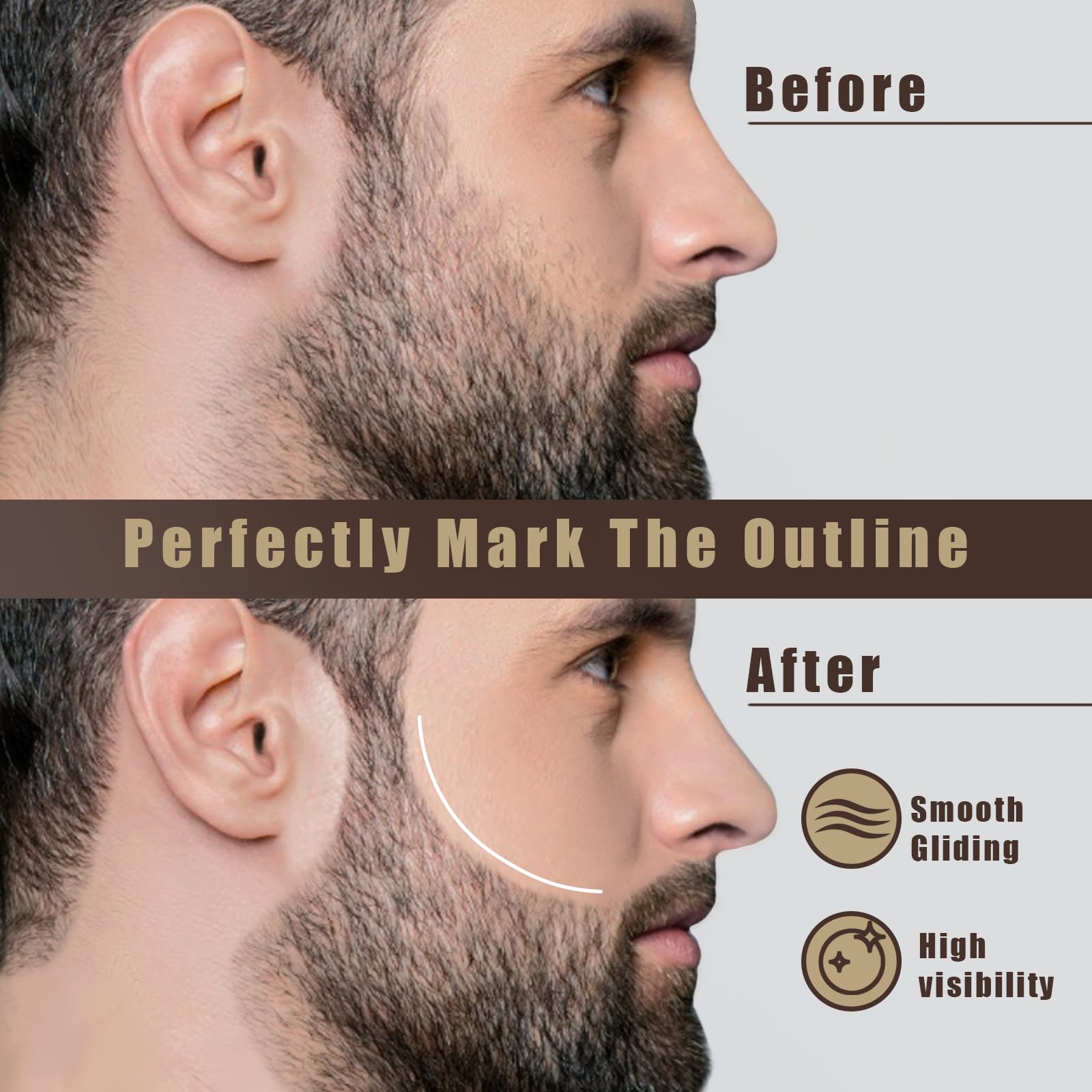 Noerrors barber pencil drawing on skin demonstrates hairline shaping.