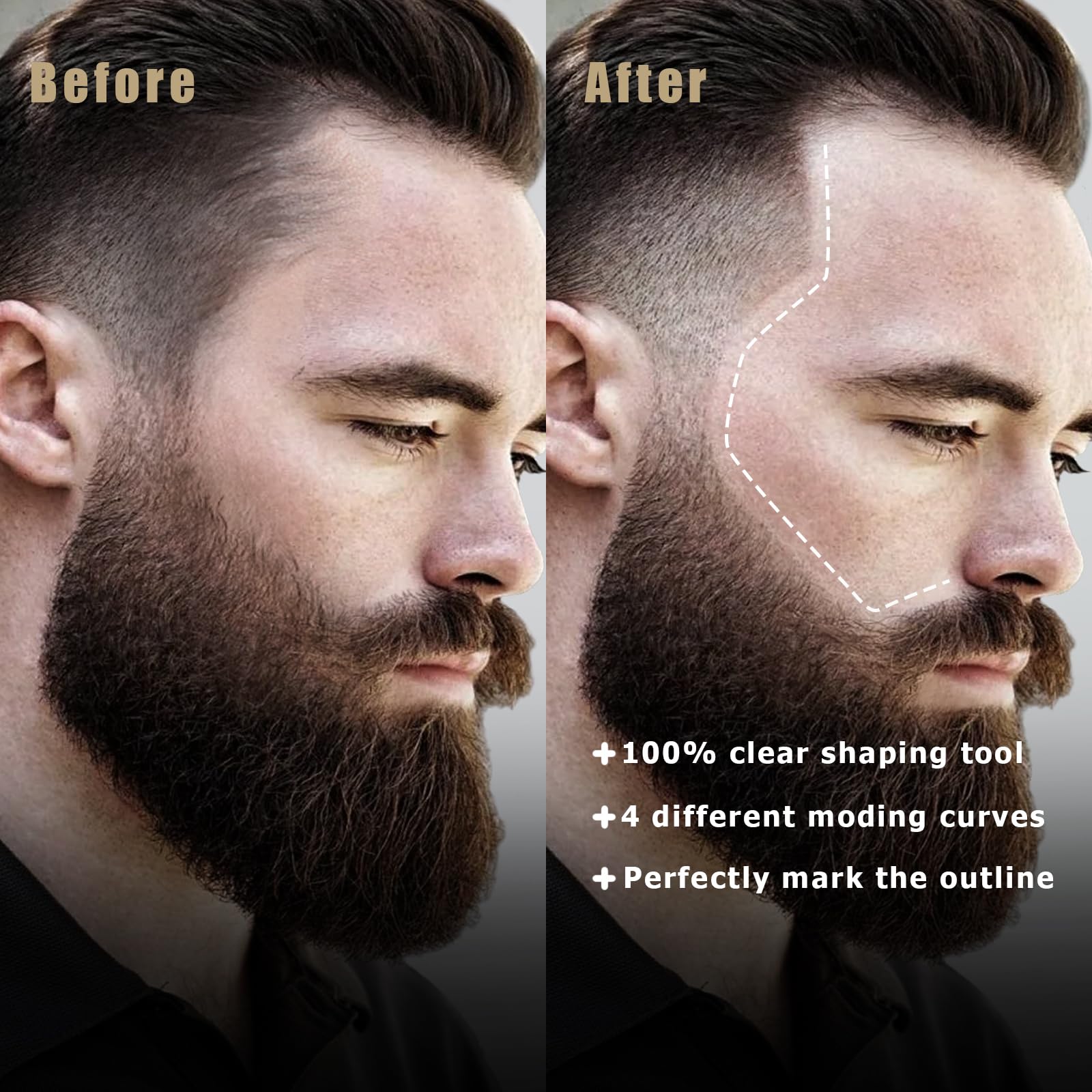 Noerrors barber pencil sharpener keeps tips sharp for clean lines.