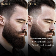 Noerrors barber pencil sharpener keeps tips sharp for clean lines.