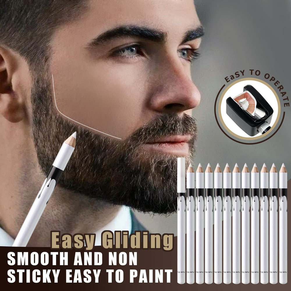 Noerrors barber pencils with sharpeners included for precise edge lines.