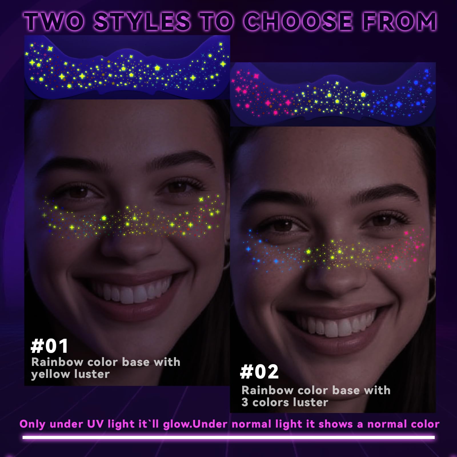 Noerrors easy-application freckles simplify festive makeup