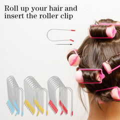 Nogeqi hot roller clips with PVC sleeves for safer heat isolation during curling.