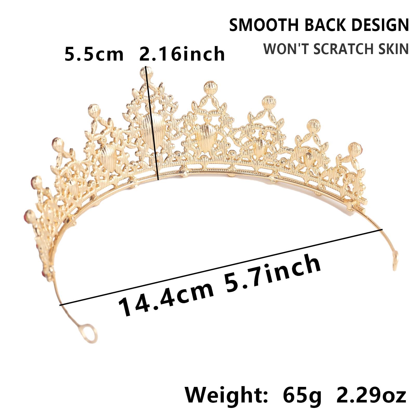 NOIMTTY comfortable headband crown with easy pin holes for secure wear
