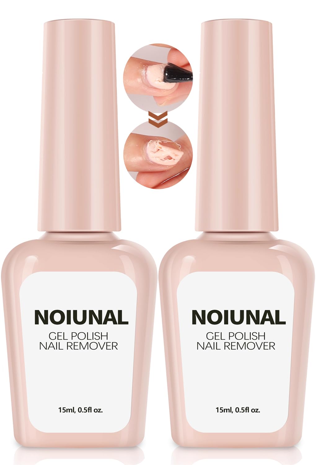 Noiunal gel nail remover bottle 15ml ready for quick polish removal