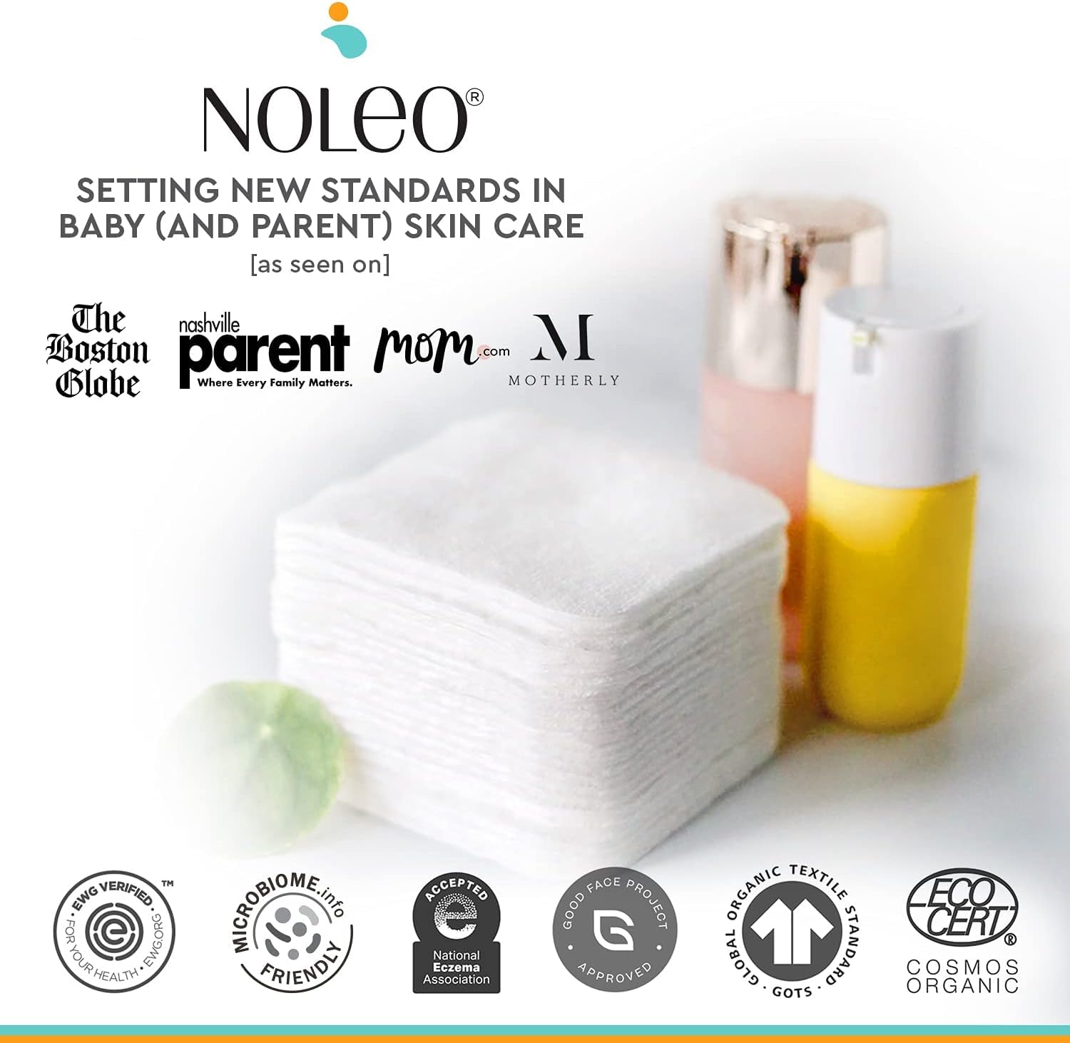 NOLEO cotton rounds easy to store after use.