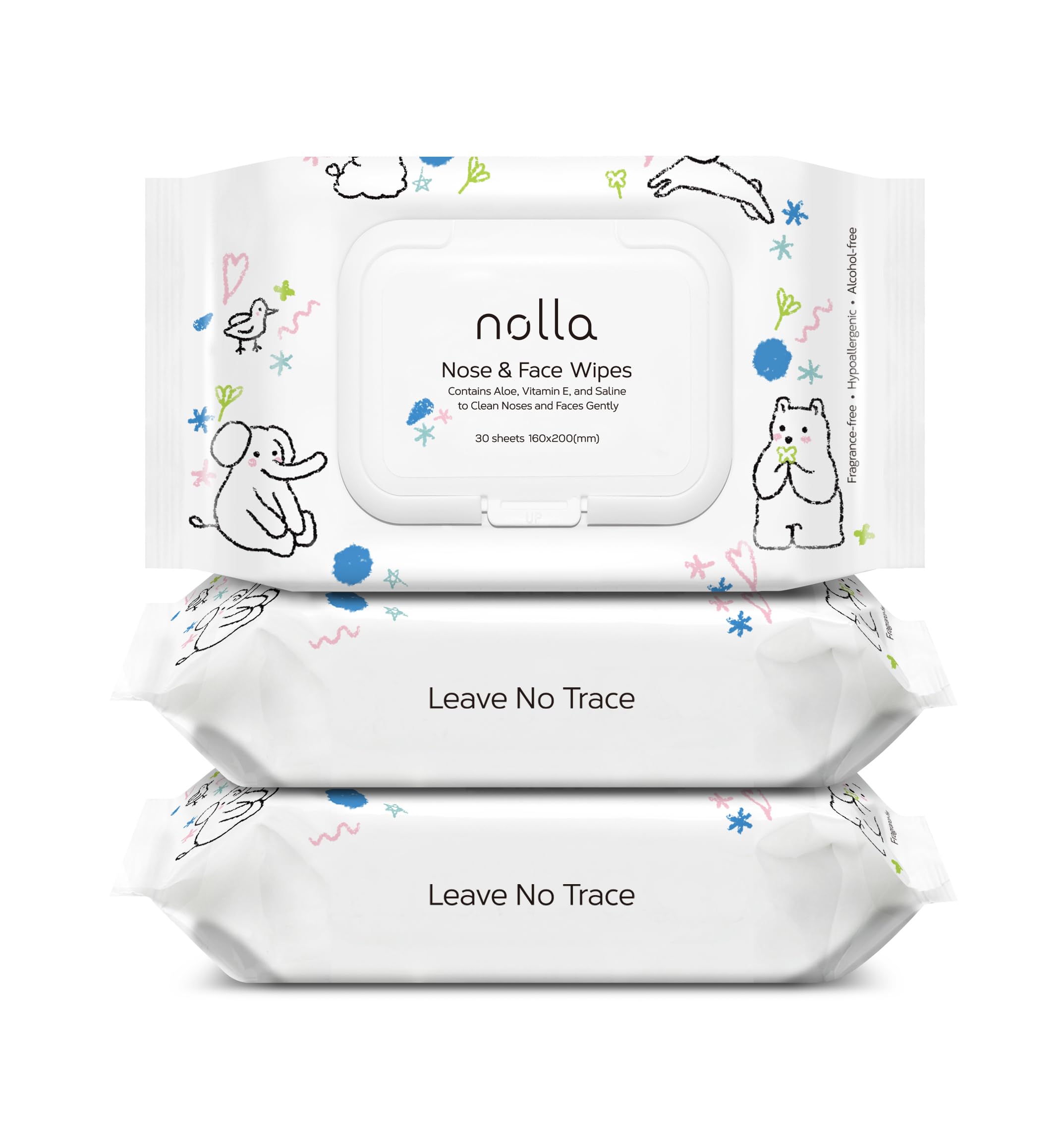 Nolla naríz y rostro: limpieza suave para piel sensible del bebé.