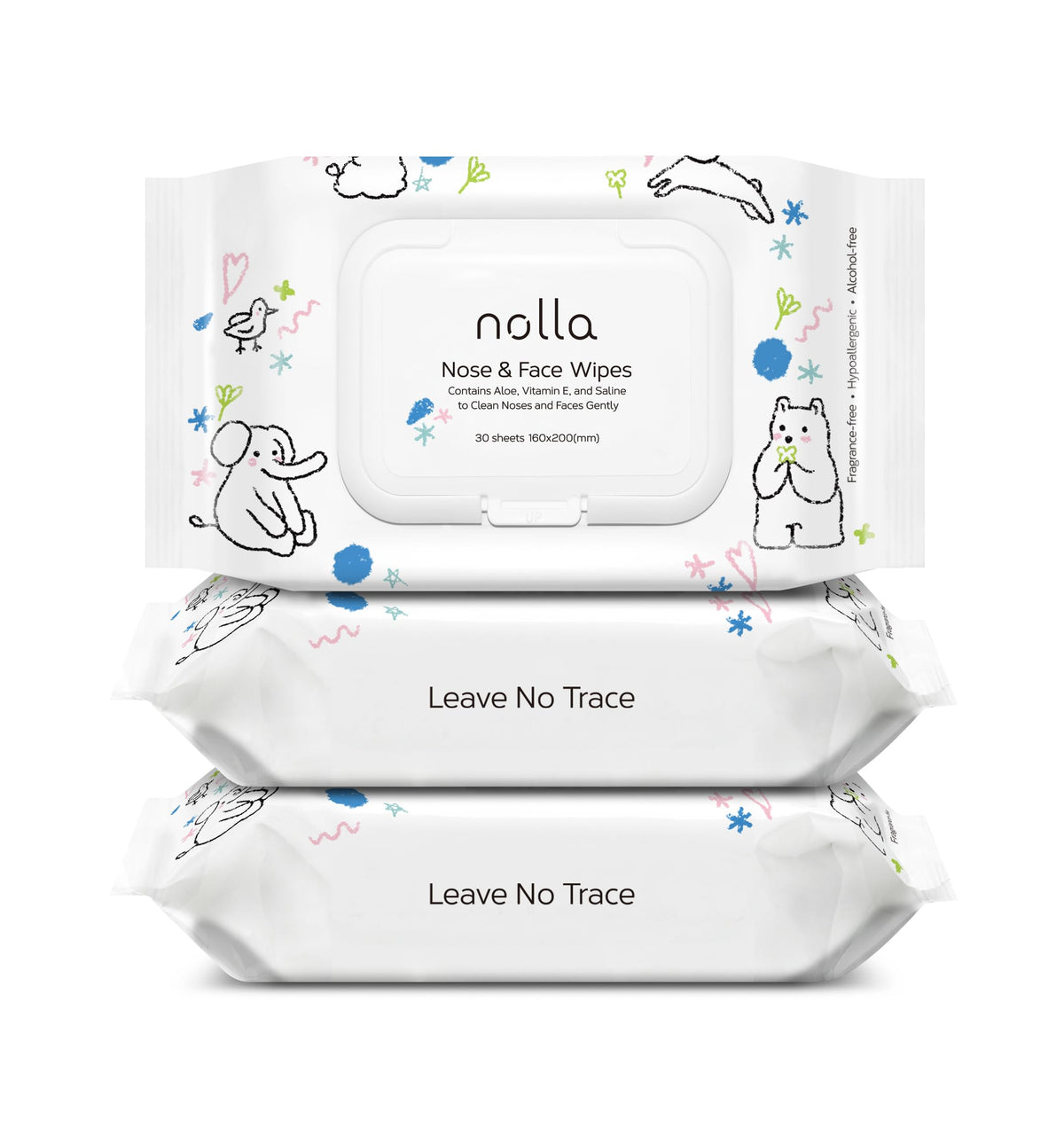 Nolla naríz y rostro: limpieza suave para piel sensible del bebé.