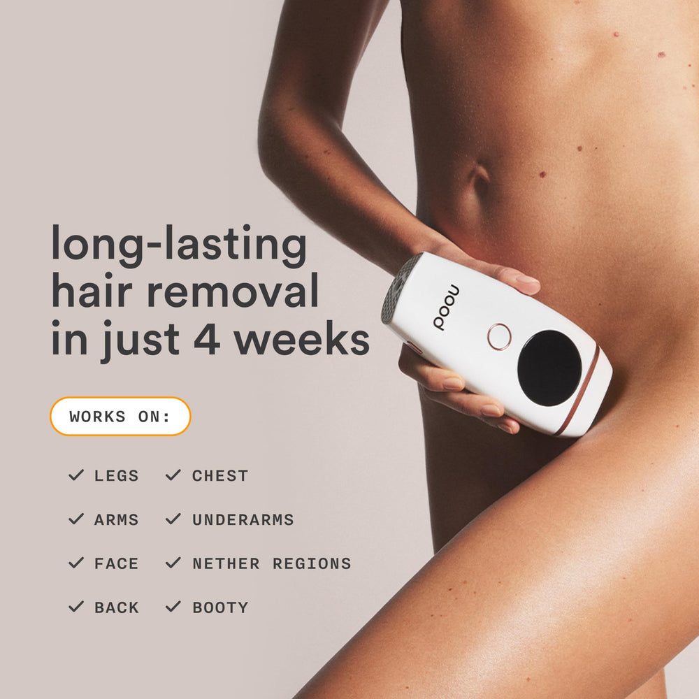 Nood Flasher 2.0 held for at-home use, showing easy application.