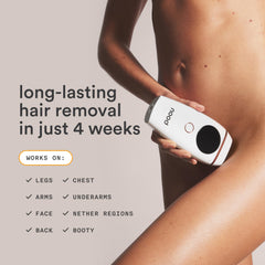 Nood Flasher 2.0 held for at-home use, showing easy application.