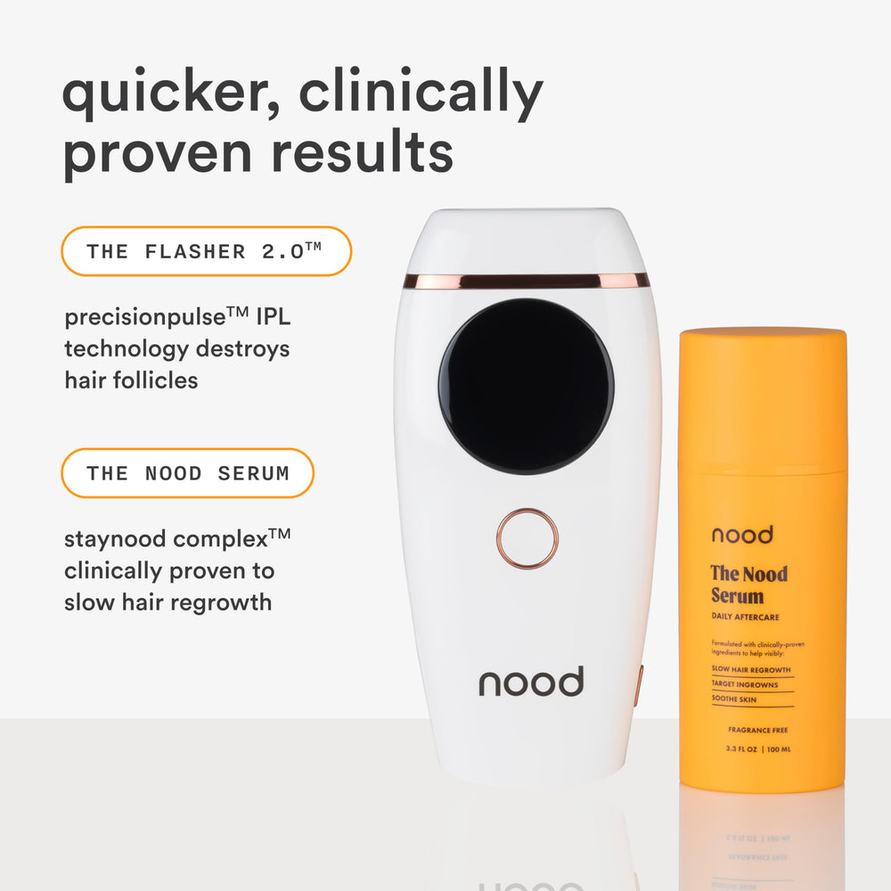 Nood Flasher 2.0 side view showcasing sleek, modern styling.