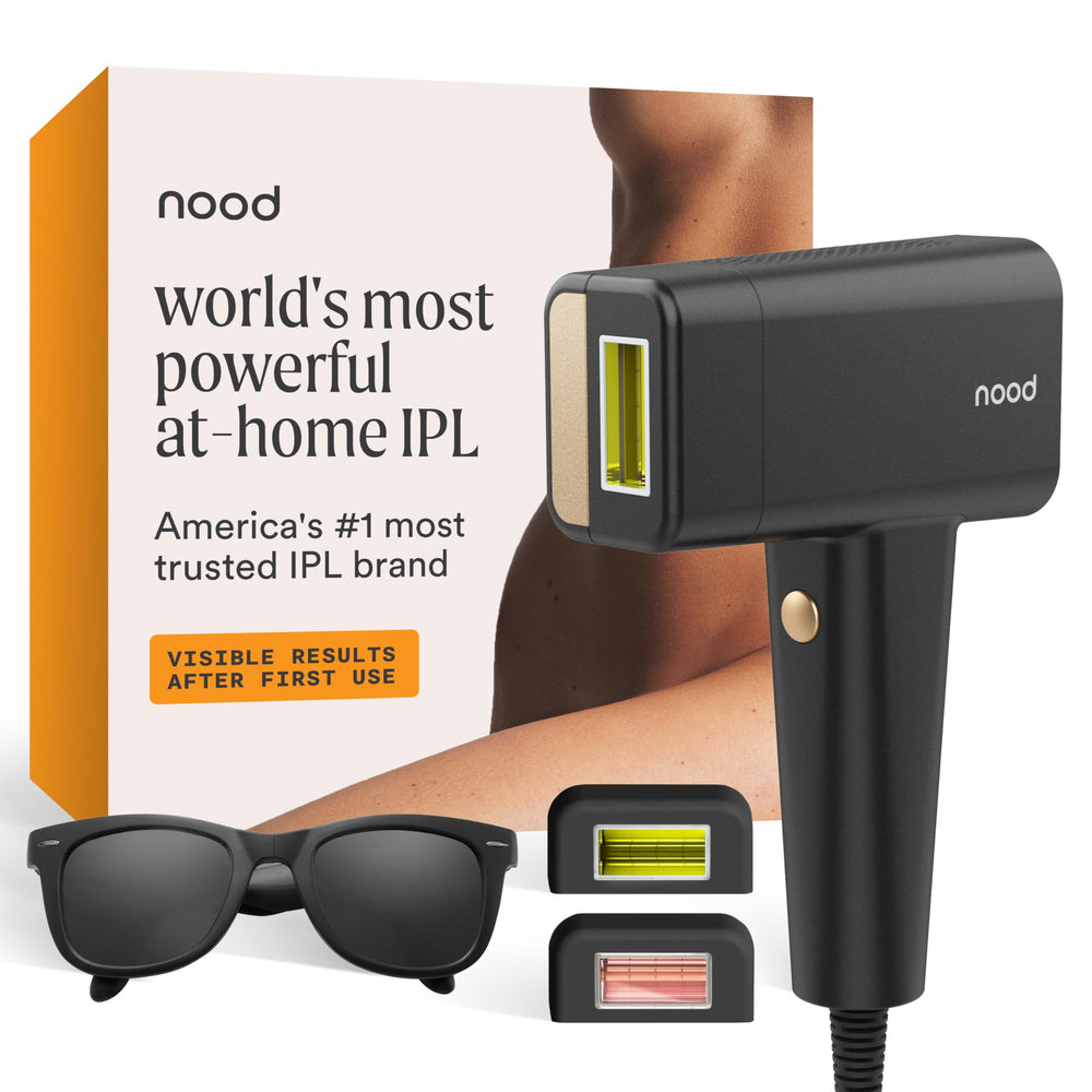 Nood Flasher Pro IPL head close-up for targeted hair removal at home