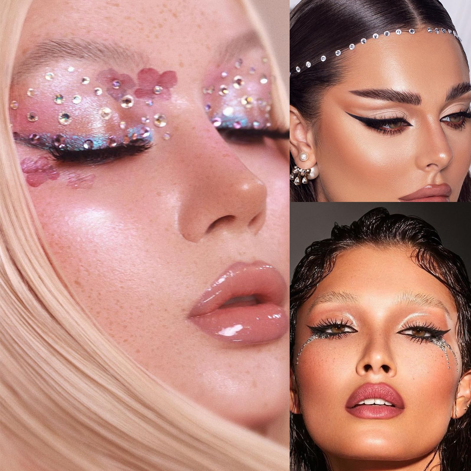 Joyas para cabello nooepc destellos luminosos para estilos glamorosos