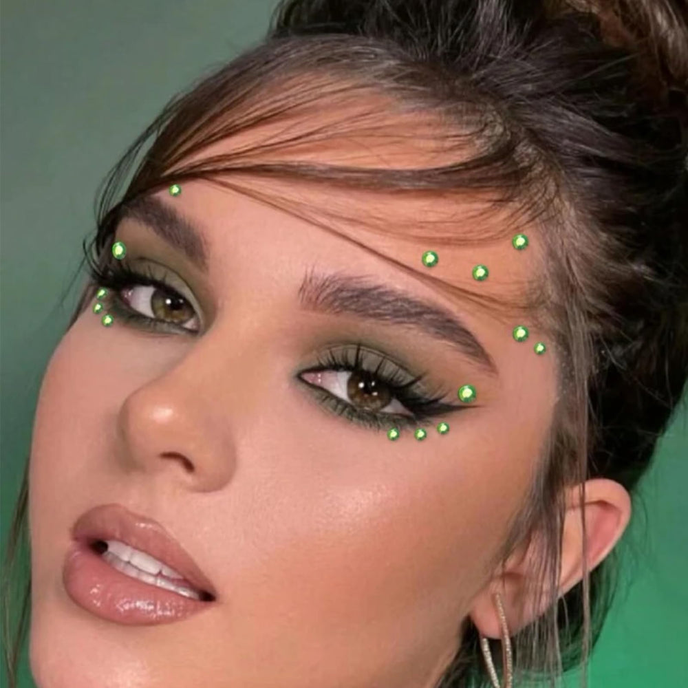 nooepc joyas para cabello verdes ideales para festivales