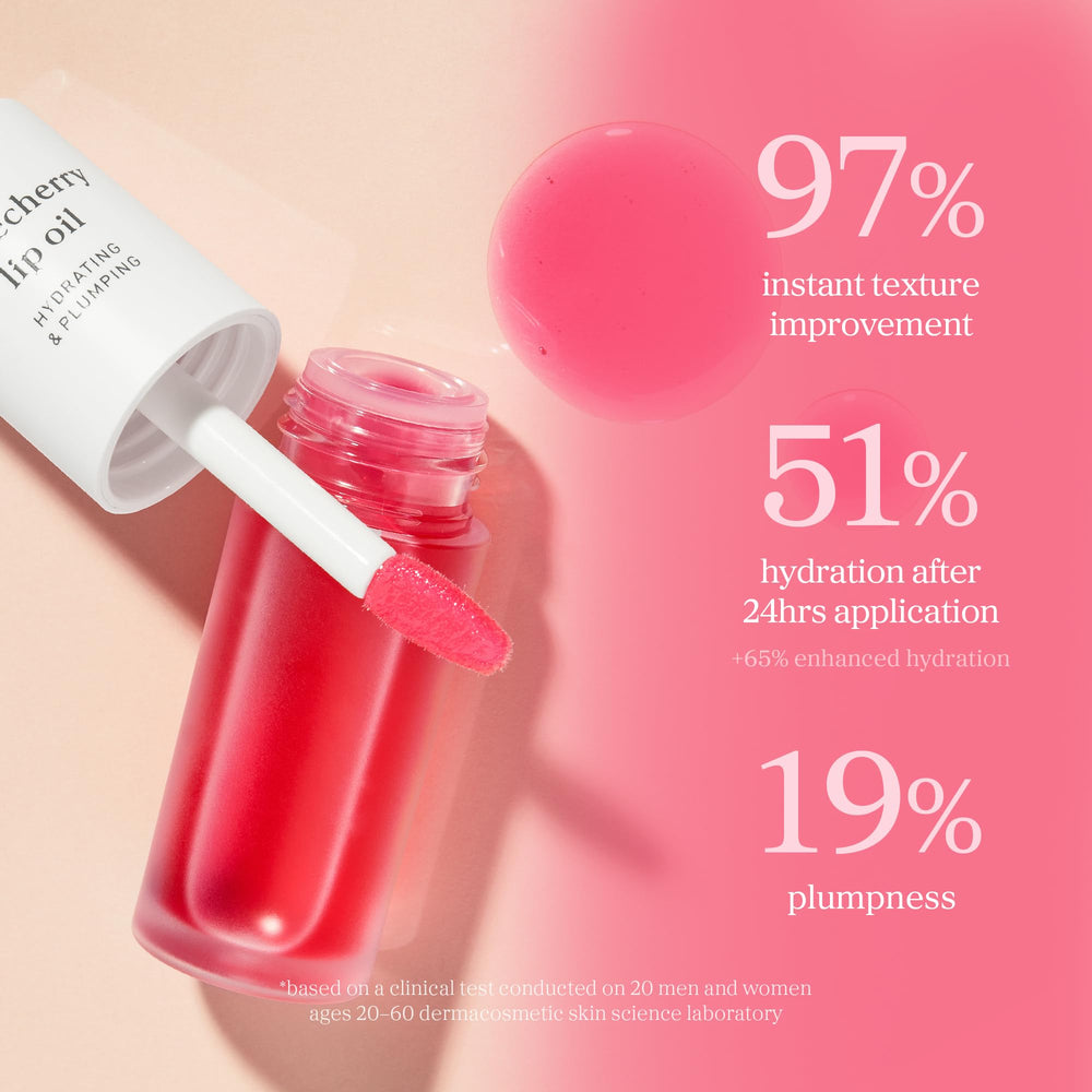 NOONI Aceite labial Applecherry aporta tinte natural para un look suave.
