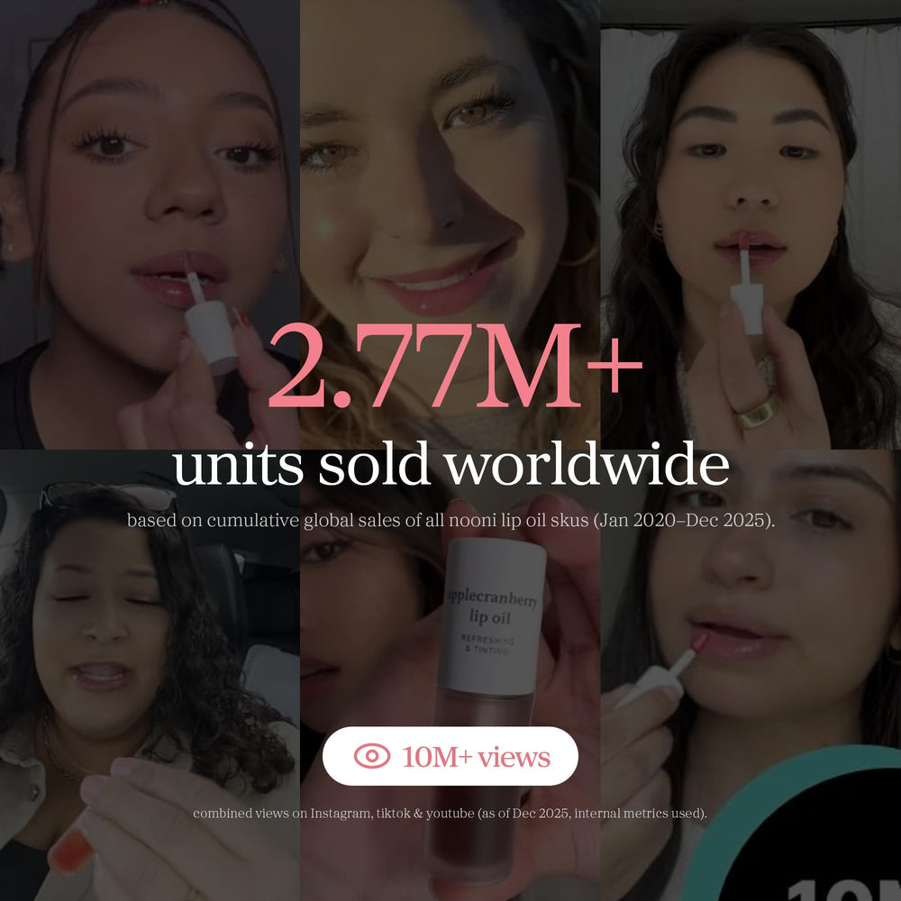 NOONI Appleplum: brillo natural para labios con tono suave