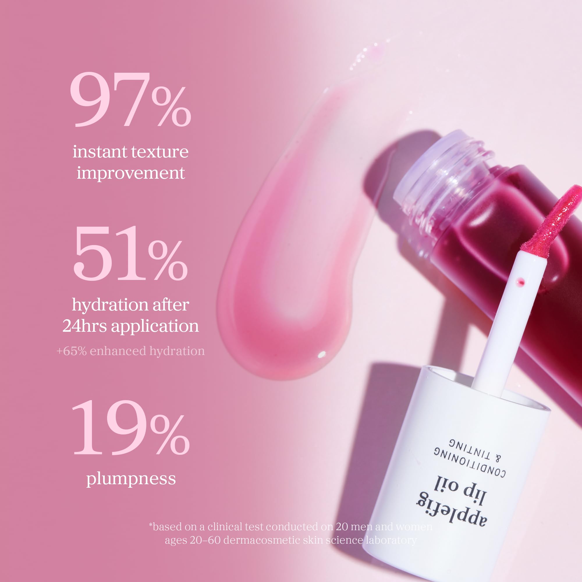 NOONI Aceite-labios Applefig hidratación duradera durante todo el día.