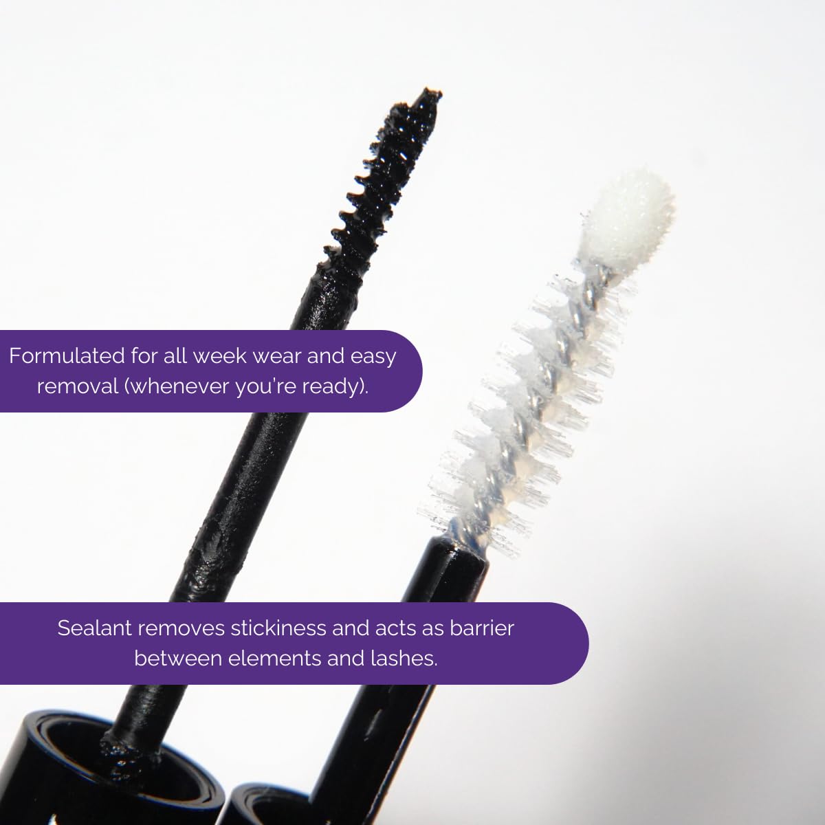 NOONLASH model eyes showcasing all-day wear with natural-looking lashes.