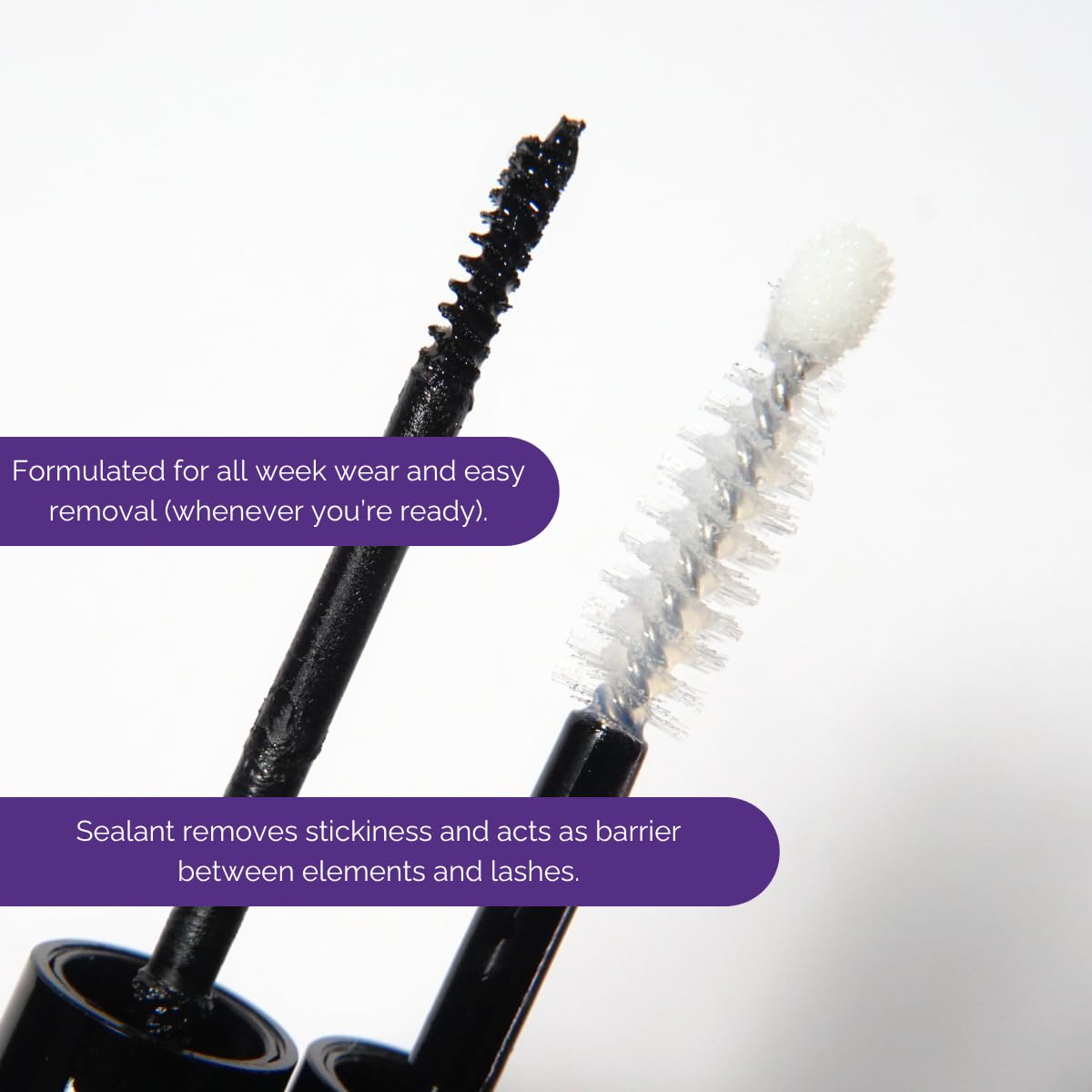 NOONLASH all-day wear sealant finish for a clear, seamless look.
