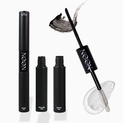 NOONLASH Bond & Sealant bottle close-up demonstrating long-lasting hold for lashes.