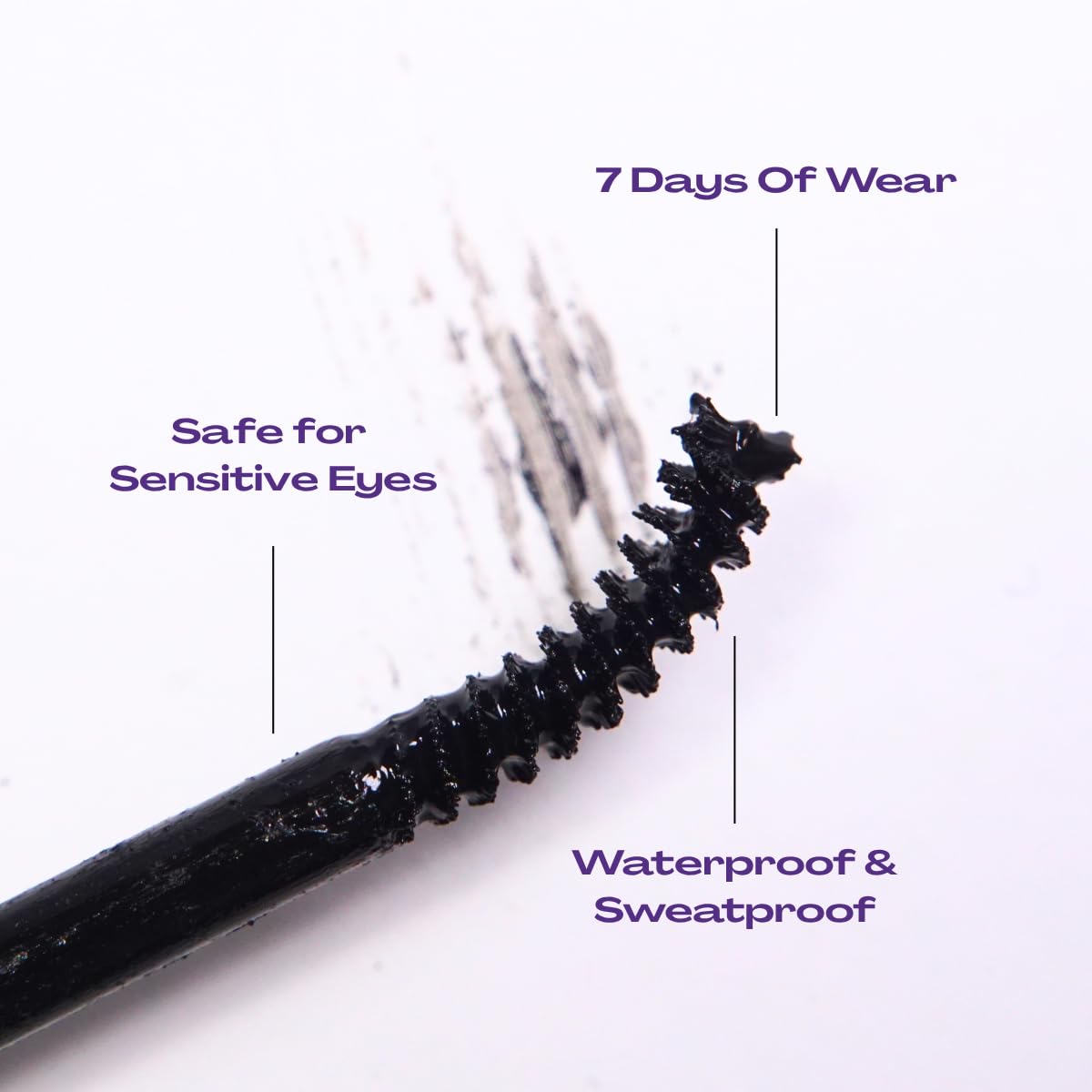 NOONLASH lash base application demonstrating cushion under base for secure hold.