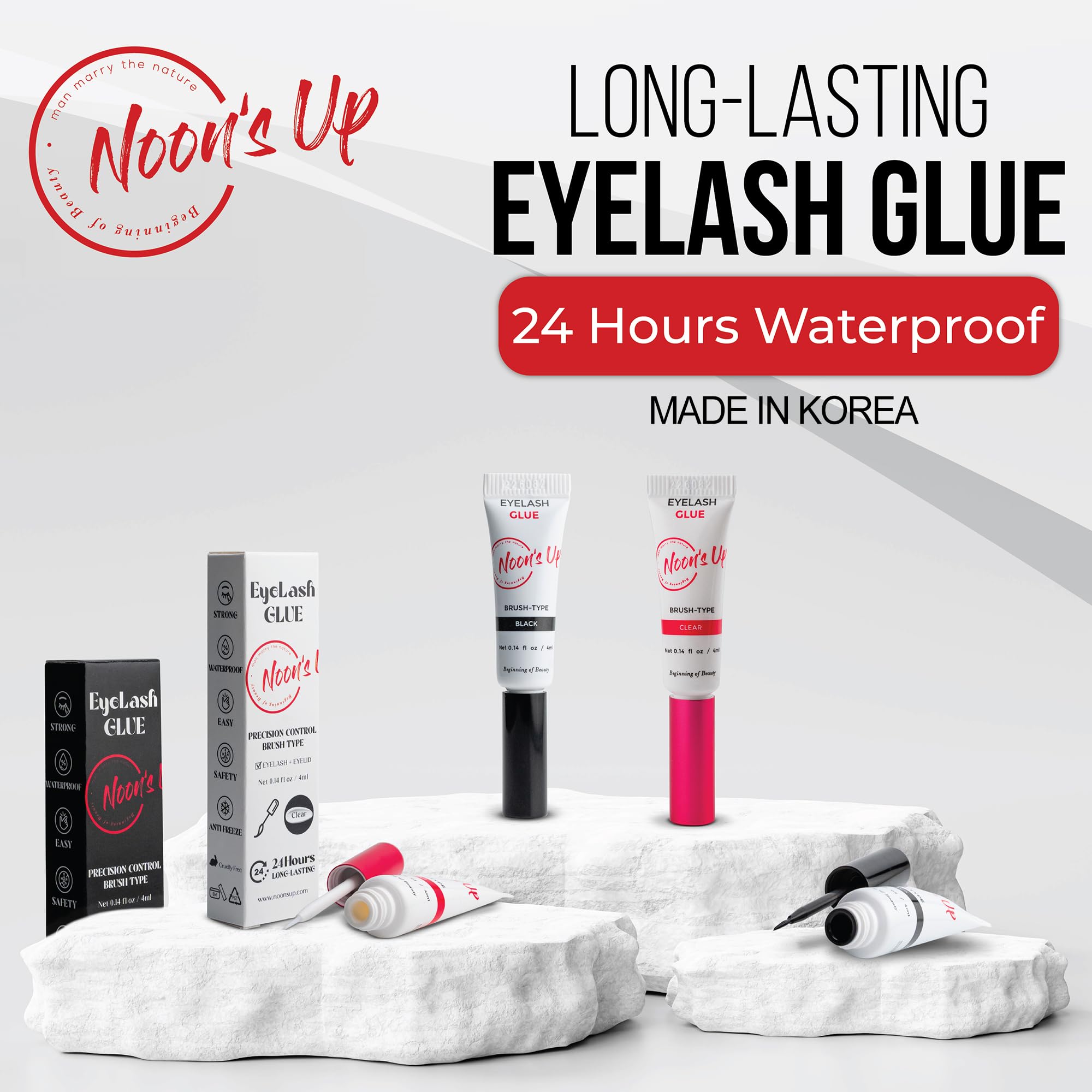 NOON'S UP skin-friendly adhesive prioritizes gentle wear.