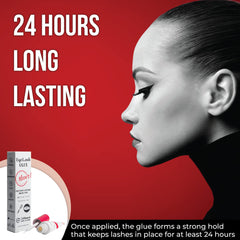 NOON'S UP precision brush applicator enables controlled glue placement.