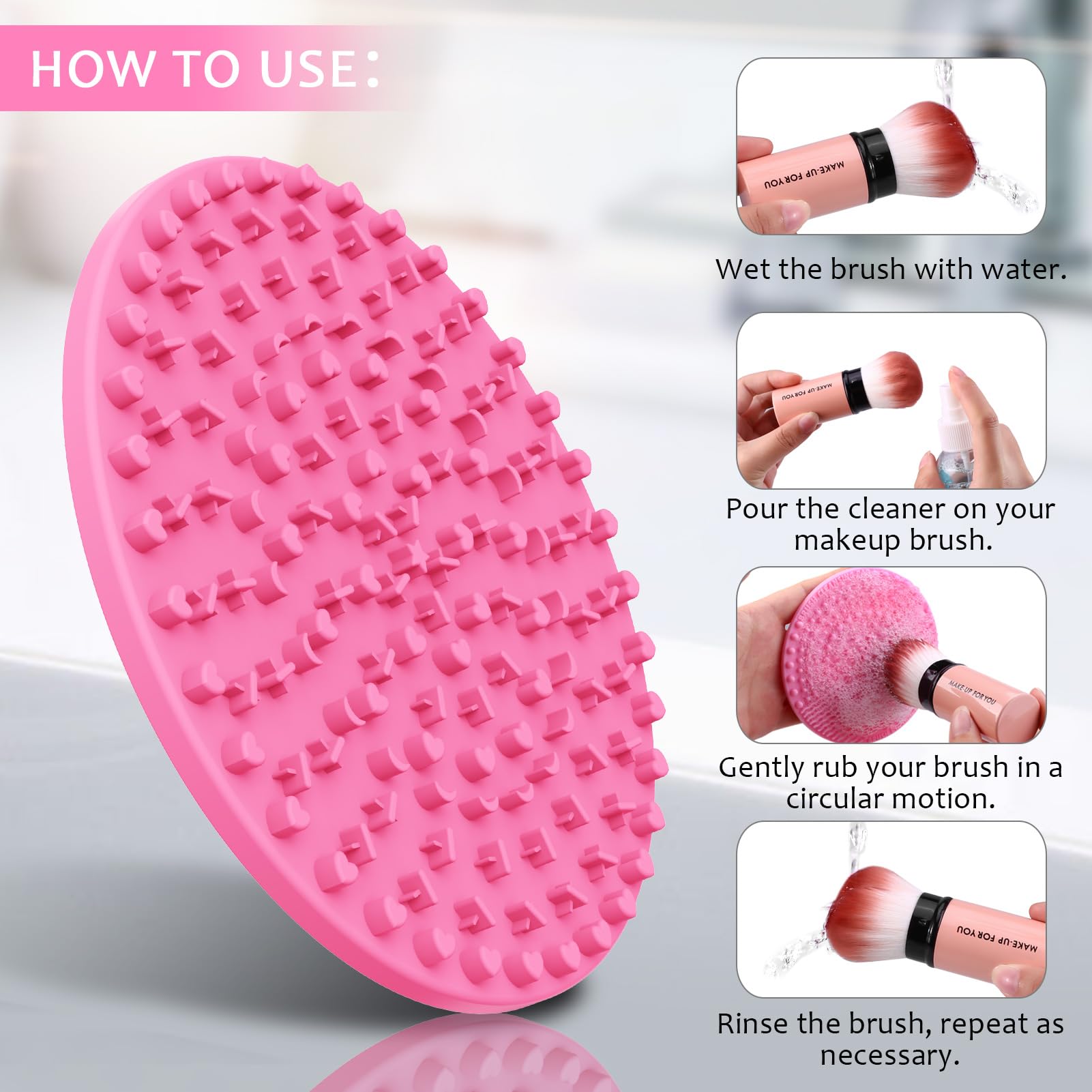 Norate makeup brush cleaner solution bottle for safe, gentle cleansing.
