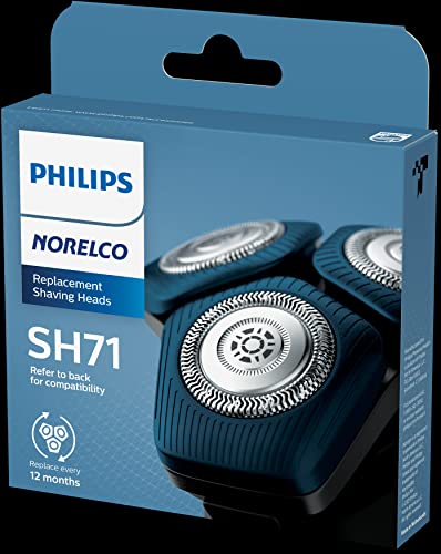 Norelco replacement heads delivering up to 90,000 cutting actions