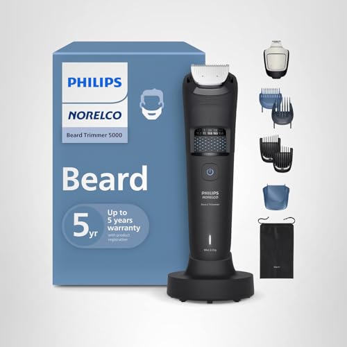 Norelco 5000 waterproof head allows easy cleaning under tap