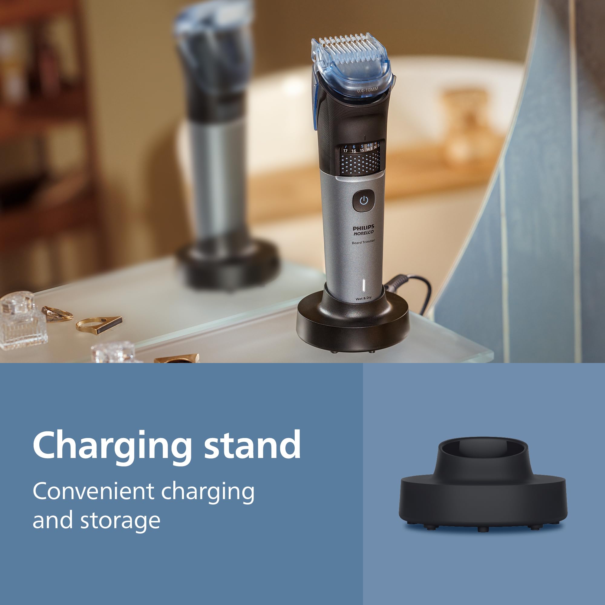 Norelco Beard Trimmer 7000 detail-trimmer-head for defined lines