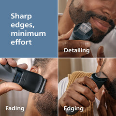 Norelco Beard Trimmer 7000 lift-trim-combs aiding beard shaping