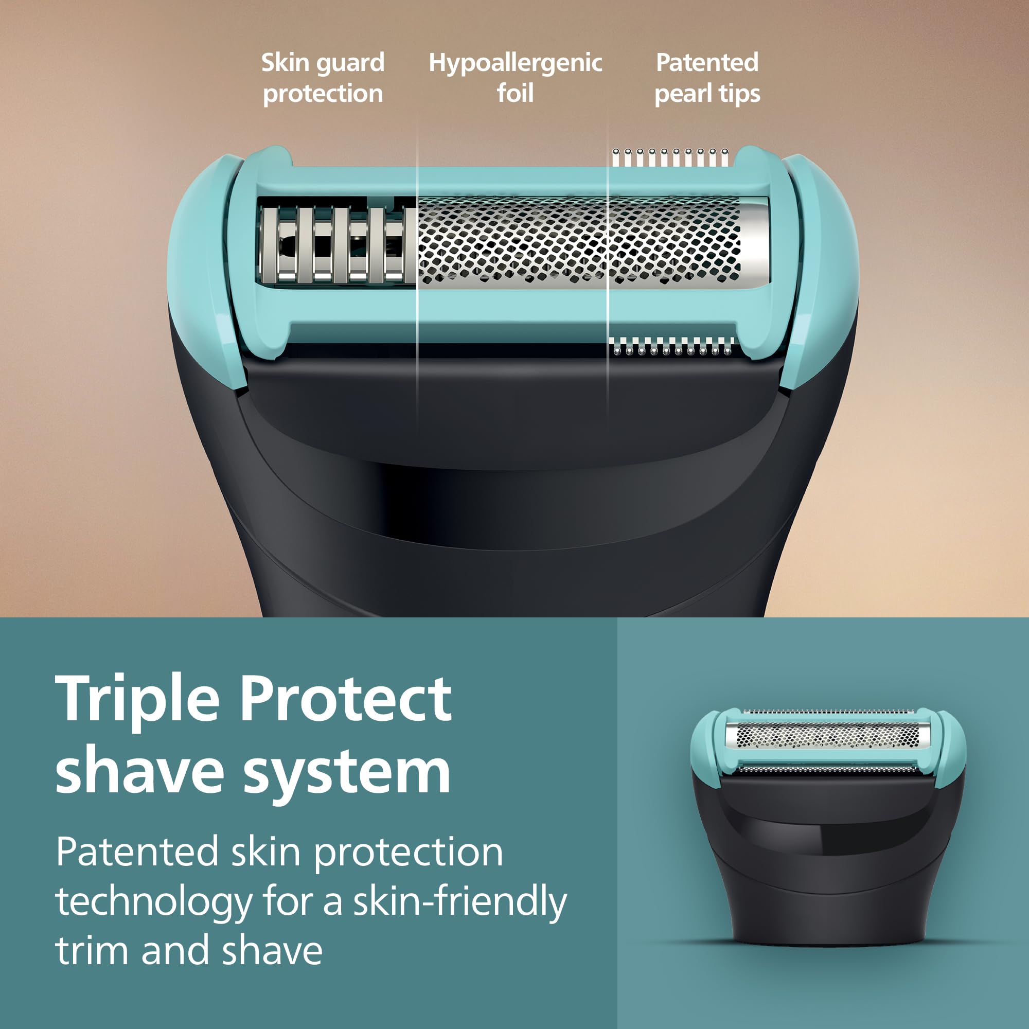 Norelco 5000 offers 11 trimming lengths from 0.2 to 7 mm for versatility.